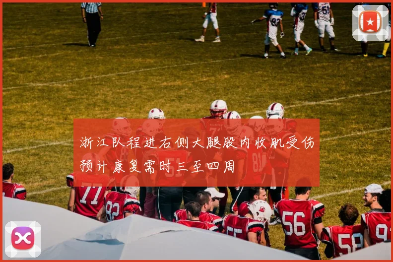 浙江队程进右侧大腿股内收肌受伤预计康复需时三至四周